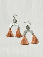 Aluminum Arch Tassel Earrings