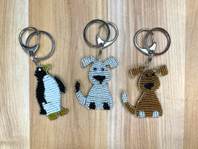 Keychain - Beaded Animal