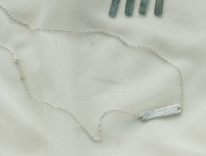 Aluminum Minimal Bar Necklace