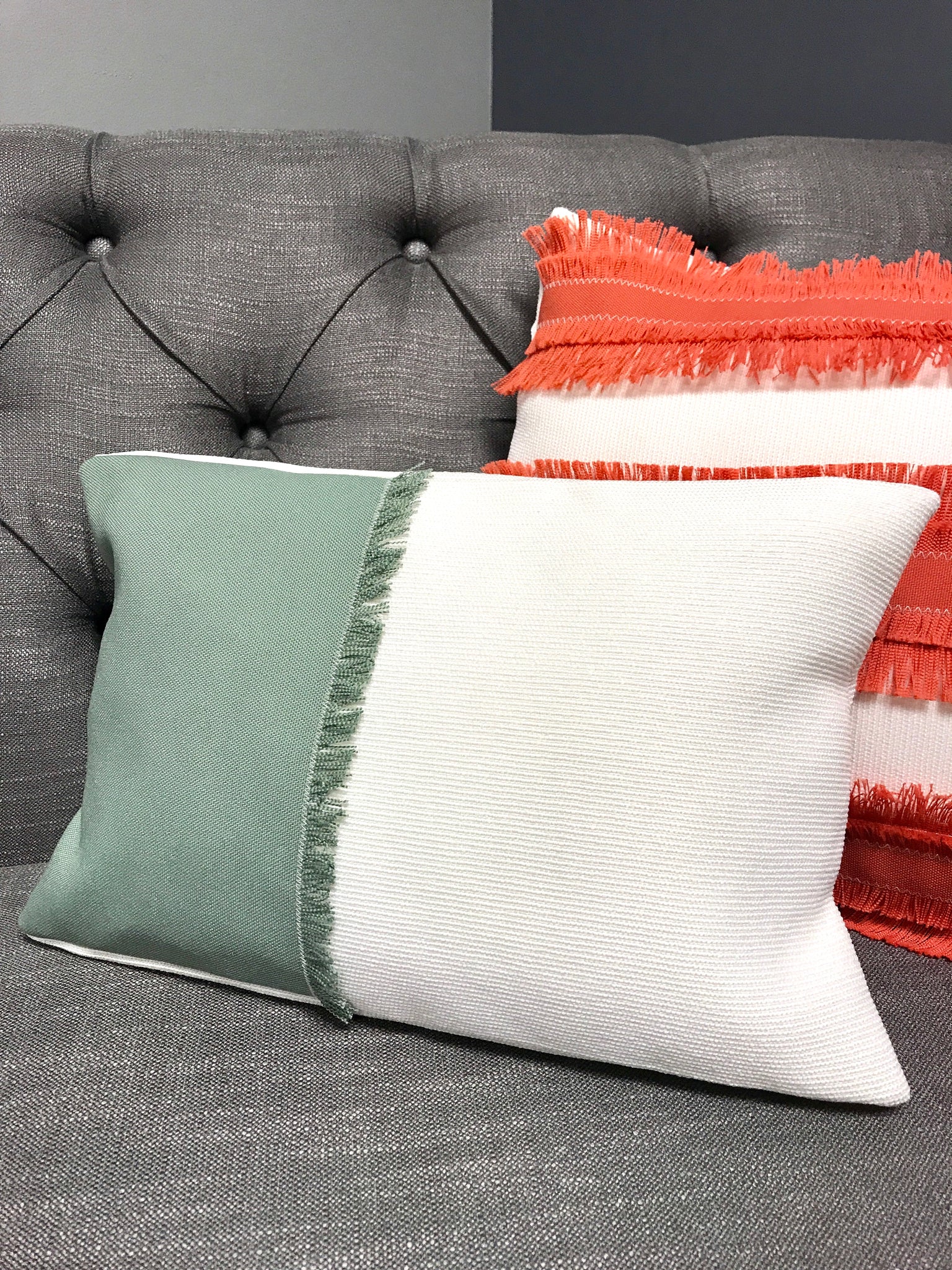 DIY Tassel Pillow with Scrap Fabric Filling