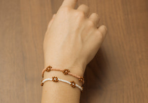 Beaded Flower Bracelets