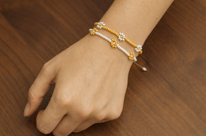 Beaded Flower Bracelets
